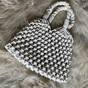 J. Crew small hand-knotted rope purse